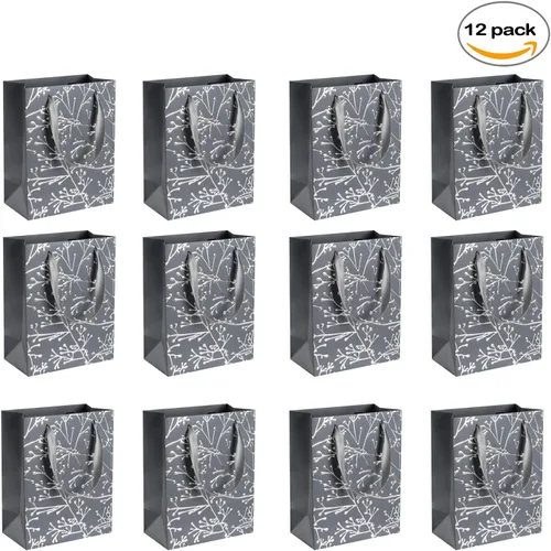 Vista 4 de Hammont Bolsas de regalo de boda para invitados de hotel – Bolsas de dama de honor con tallo floral – Bolsa de recuerdo de fiesta – Bolsas de Tallo