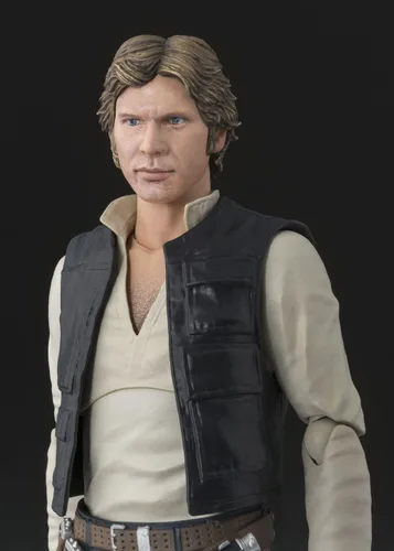 Vista 7 de De Bandai S.H. Figuarts: Han Solo de Star Wars (Una nueva esperanza), aproximadamente 6 pulgadas