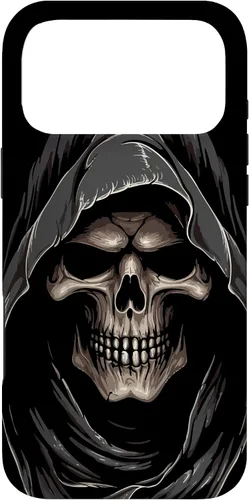 Vista 22 de Carcasa con capucha de fantasma de calavera para iPhone 17
