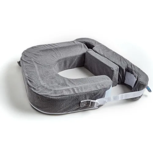 Vista 2 de My Brest Friend Almohada de lactancia gemelar – Comodidad mejorada con funda – Soporte ergonómico definitivo para lactancia materna – Correa