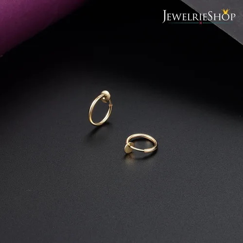 Vista 6 de JewelrieShop Retractable Earrings Fake Hoop Fake Nose Ring Non Pierced Earrings Fake Cartilage Piercing Clip On Nose Ring Septum Ring for Women