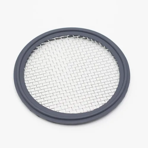 Vista 4 de HFS (R) 1,5 "Tri Clamp Screen Junta FKM w/Stainless Screen 10 Mesh (2000 μm)