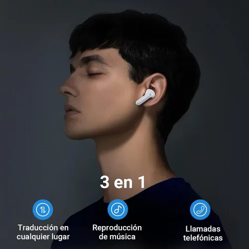 Vista 2 de Timekettle M3 Auriculares de traducción de idiomas 3 en 1, 43 idiomas y 96 acentos, traductor offline, sin suscripción, para explorar la vida