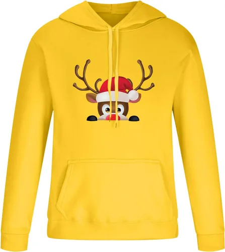 Vista 3 de Christmas Reindeer Graphic Printed 2 Piece Tracksuits for Men Oversized Long Sleeve Holiday Outfit with Sweatpants