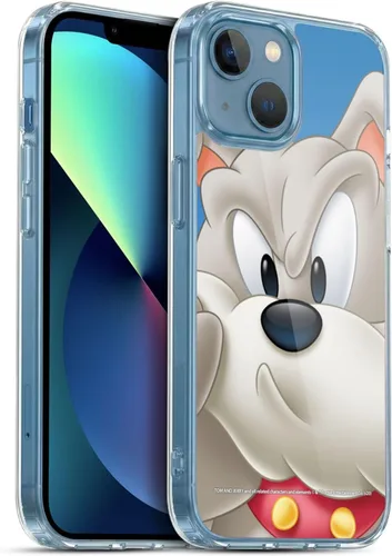 Vista 61 de Head Case Designs Funda de gel de cara completa con licencia oficial de Tom y Jerry Jerry [protección de grado militar] compatible con Apple iPhone