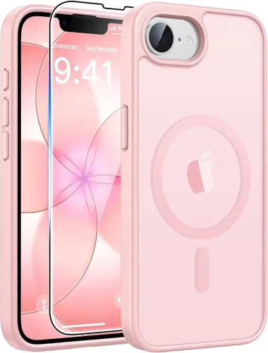 Vista 122 de FNTCASE - Funda para iPhone 16 Pro: magnética, mate, translúcida, de grado militar, protectora contra caídas, resistente, fina, duradera y a prueba