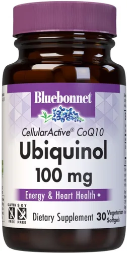 Vista 9 de Bluebonnet Ccellular Active CoQ10 Ubiquinol Cápsulas blandas vegetarianas, 100 mg, granate, 60