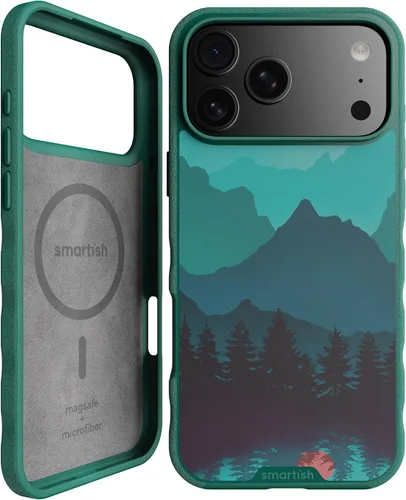 Vista 68 de Smartish iPhone 11 Pro Max Slim MagSafe, Gripmunk, agarre magnético delgado Asunto de corbata negra (MagSafe)