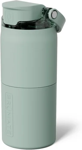 Vista 34 de BrüMate Rise - Botella de agua de 25 onzas con pajita de silicona cubierta 100 % a prueba de fugas, botella de agua de acero inoxidable aislada