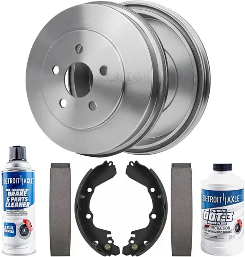 Vista 25 de Detroit Axle - Kit de freno trasero para Ford Explorer 2020-2025 2024-2025 Rotores de freno de disco Mustang Pastillas de freno de cerámica