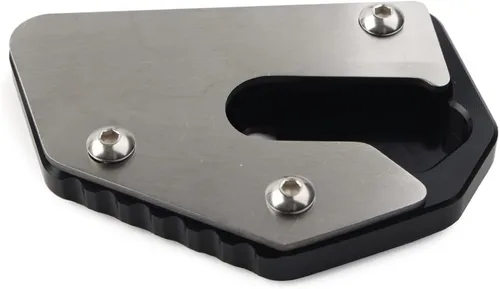 Vista 2 de 1 unids negro motocicleta Kickstand pie pie pie extensión pad placa de soporte para Suzuki V-STROM VSTROM DL650 650XT