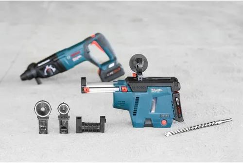 Vista 8 de BOSCH Kit extractor de polvo móvil GDE18V-26DB15 SDS-plus® Bulldog™ con (1) batería de alimentación avanzada CORE18V® de 4 Ah