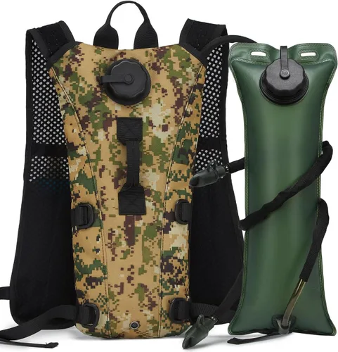 Vista 2 de Mochila de hidratación para correr, chaleco ligero con bolsa de mochila de agua de 3 litros, sin BPA para senderismo, maratón, ciclismo