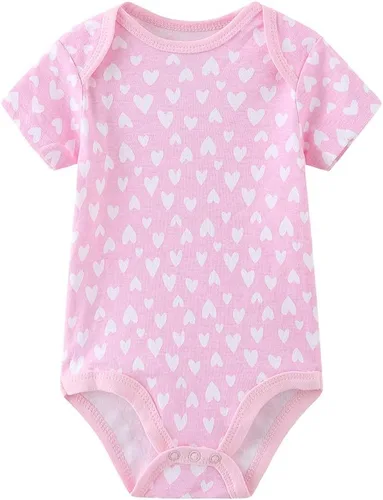 Vista 13 de Kiddiezoom Body unisex de manga corta para bebé, paquete de 5