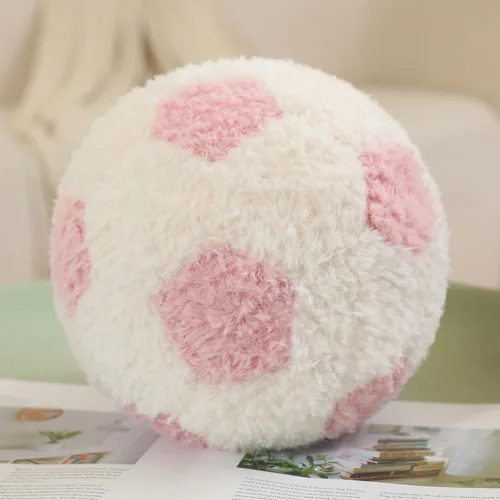 Vista 9 de Soccer Pillow Cute Football Throw Pillow Round Home Decorative Throw Pillow Aesthetic Sports Ball Plush Pillows for Couch Bed Bedroom Sofa Chair