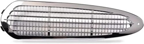 Vista 10 de Compatible con Freightliner Columbia 2000-2008 Cromo Triple plateado frontal parrilla radiador parrilla con pantalla de insectos sustituye a
