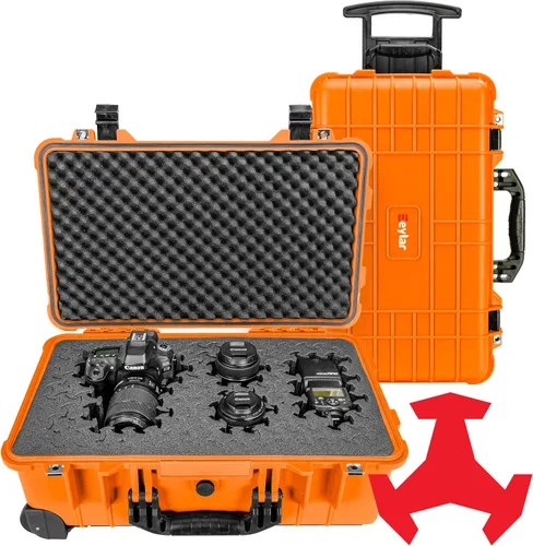 Vista 10 de Eylar Estuche rígido de 22 pulgadas con rodillo de mano con espuma Ragar XP Crosslink reconfigurable y reutilizable, impermeable, a prueba de golpes