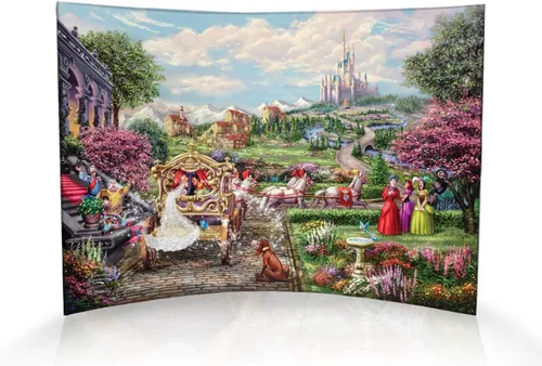 Vista 14 de Disney Brave - Thomas Kinkade Studios - Impresión fotográfica acrílica curvada de 10 x 7 pulgadas - Decoración independiente - Coleccionable