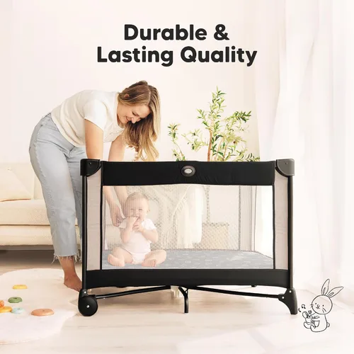 Vista 8 de Sábanas ajustadas para Pack and Play - Paquete de 2 sábanas mini para cuna para Pack N Play, colchón 38x26, ropa de cama suave y acogedora