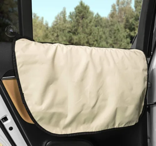 Vista 8 de Plush Paws Products Protector de puerta de automóvil de alta calidad, lavable e impermeable, cubierta interior para automóvil, camión y SUV