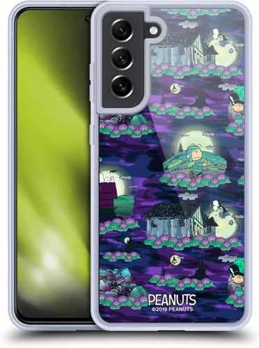 Vista 147 de Head Case Designs Funda de gel Spooktacular con licencia oficial de Peanuts Linus y Snoopy [protección de grado militar] compatible con Google Pixel