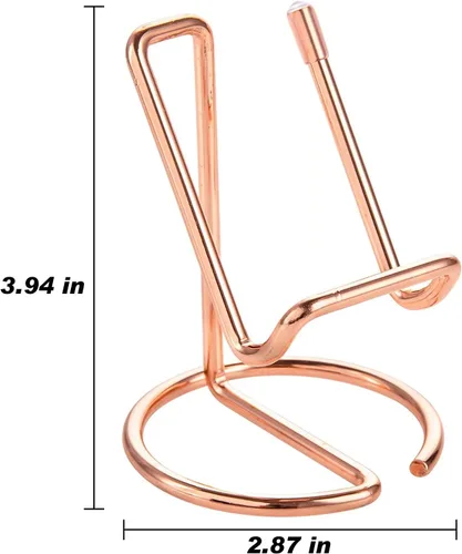 Vista 2 de Soporte para teléfono celular, soporte para tarjetas de visita, soporte para teléfono móvil, base de cable de metal para teléfono celular