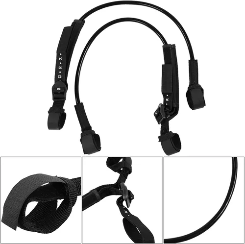 Vista 3 de 2 correas de arnés de windsurf, correa ajustable para tabla de surf de 28 a 34 pulgadas, accesorios de fitness para surf al aire libre