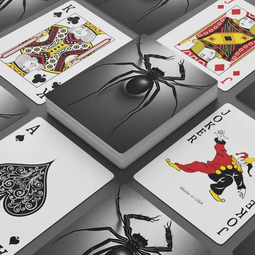 Vista 2 de Brian Bula Spider Playing Cards Spider Solitaire Halloween Scary Horror Poker Cards Spider Solitaire Halloween Scary Horror Poker Cards