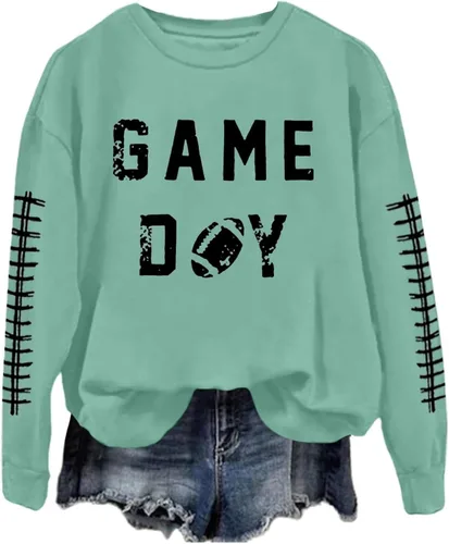 Vista 23 de Sudadera casual para mujer, manga larga, con cuello redondo, ropa de primavera, tallas S-3XL