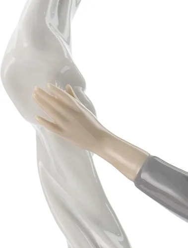 Vista 7 de NAO Bailarina con velo. Figura de bailarina de porcelana.