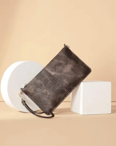Vista 8 de BOSTANTEN Monederos pequeños para mujer, bolsos cruzados de cuero, monederos de mano sobre