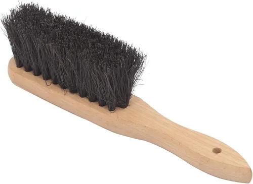 Vista 6 de Juego de pala de carbón y cepillo de hogar hecho de madera natural y cerdas de coco, juego de ordenación de hogar, pala y cepillo para chimenea