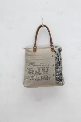 Vista 2 de Myra Bag Bolsa de lona reciclada de vida segmentada S-0705, Gris
