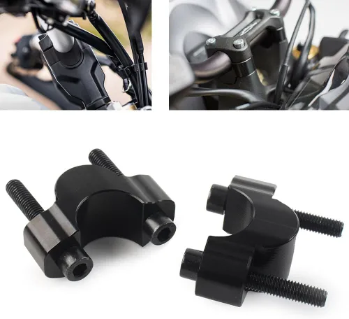 Vista 4 de Abrazaderas de montaje del elevador del manillar de la motocicleta Adaptador de extensión de bicicleta para Yamaha Tenere 700 XT700Z XTZ 700