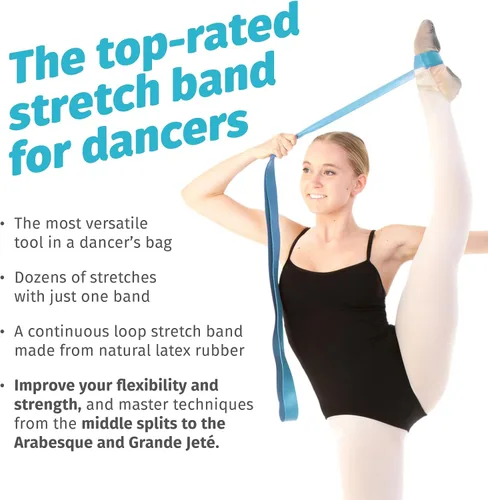 Vista 4 de The PlumBand® Stretch Band for Dance and Ballet – Sizes for Kids & Adults Azul regular