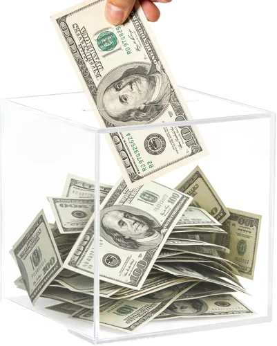 Vista 14 de Alcancía transparente para adultos/niños, caja de dinero de acrílico que no se puede abrir para ahorrar dinero en efectivo y monedas, debe romperse