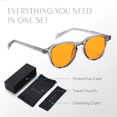 Vista 4 de Lentes de bloqueo de luz azul, lentes antifatiga ocular para juegos, lectura y computadora, gafas cómodas para mujeres y hombres