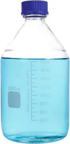 Vista 10 de Moonetto 10 botellas de vidrio redondas graduadas de 0.8 fl oz para medios de comunicación/almacenamiento con solvente con tapón de rosca