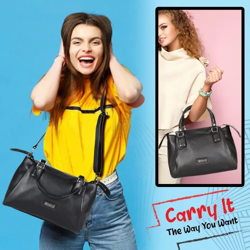 Vista 7 de Bolsos cruzados de cuero para mujer - Bolsos cruzados para mujer - Monederos cruzados de cuero para mujer - Tamaño mediano