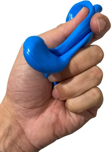 Vista 6 de Blue Balls - Masilla para aliviar la tensión, divertida masilla de estrés para hombres, juguete para ansiedad, azul, lata de metal