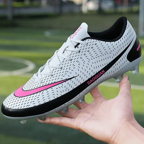 Vista 4 de HaloTeam Zapatos de fútbol para hombre tacos de fútbol de tierra firme para adultos atléticos al aire libre interior zapatos de entrenamiento