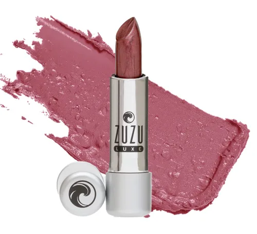 Vista 6 de Zuzu Luxe Lápiz de labios Lip Color (Icon - Rosado Púrpura/Perla Fría), lápiz labial natural, sin parabenos, vegano, sin gluten, libre de crueldad