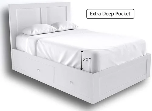 Vista 3 de Juego de funda de edredón, sábana bajera y fundas de almohada, juego de ropa de cama de 4 piezas, hecho de 100% algodón Giza egipcio de ensueño