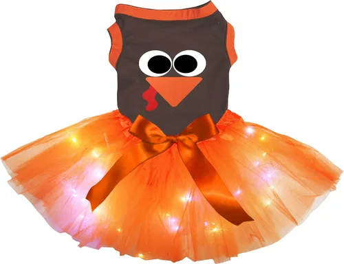 Vista 11 de Petitebella Vestido de cachorro con cara de pavo (marrón/pavo bebé, talla XS)