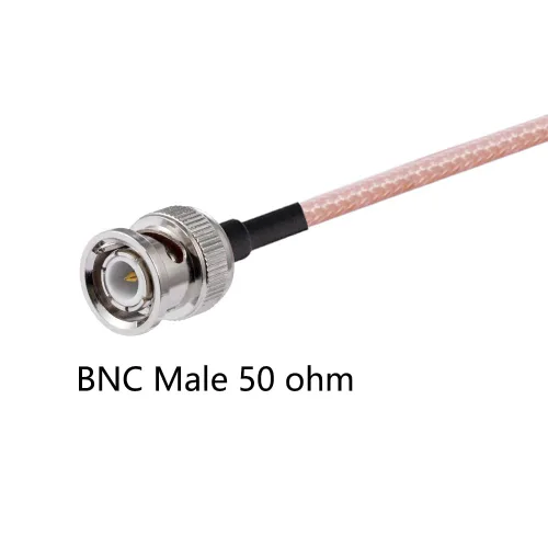Vista 2 de Cable BNC macho a BNC macho de 50 ohmios BNC macho a macho RG316 RF Coaxial Pigtail Cable de puente de 10 pies/9.8 ft para antenas de RF Jamón Radio