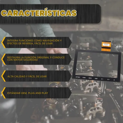 Vista 3 de Dasbecan Pantalla táctil compatible con Mitsubishi Outlander 2020 2021 2022