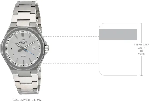Vista 4 de Casio Edifice EFB-108D-7AV - Reloj de pulsera con indicador de fecha de cuarzo para hombre, Plateado