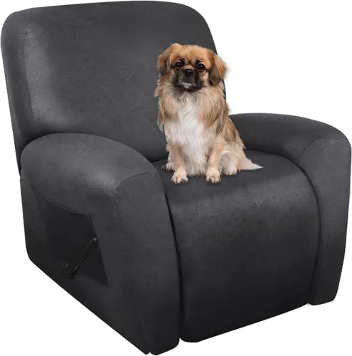 Vista 55 de ANARACHON Fundas para Sillas Reclinables Tipo Cuero, 4 Piezas Funda para Sillón Reclinable Lazy Boy, Protector de Muebles - Funda Suave Lavable