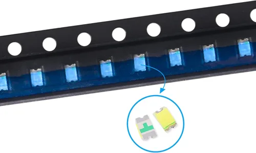 Vista 4 de Kit surtido de luces LED de diodo SMD 0805 de 5 colores x 40 piezas = 200 piezas (Chip mini 2.0mm x 1.2mm para PCB DC 20mA) Bombillas de luz