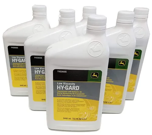 Vista 12 de John Deere Aceite para equipo original, Hy-Gard 32 oz. Aceite de transmisión e hidráulico n.° TY22035